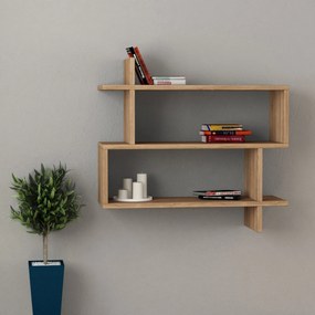 Estante City – Nogueira e Creme – 64,6 cm x 170 cm x 24,2 cm