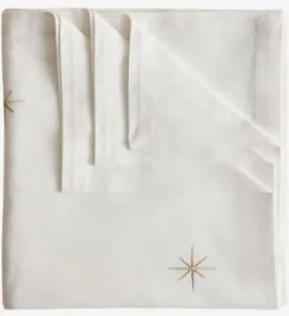 Toalha De Mesa De 150x150 Cm Em Algodão Korvail Branco - Sklum