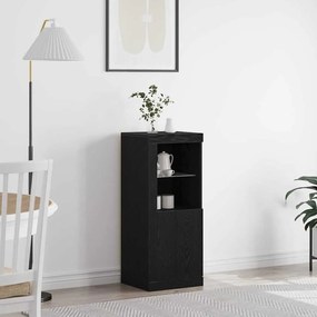 vidaXL Aparador LED Preto 41 x 37 x 100 cm Madeira processada