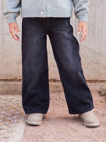 Jeans largos, para menina ganga black