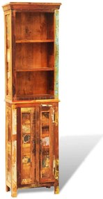 Estante vintage de madeira reciclada maciça