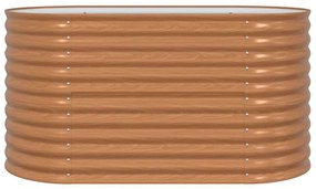 Cama de Jardim Elevada Café com Aparência de Madeira 160x80x81 cm de A