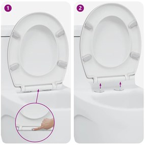 Assento de Toilette com Liberação Rápida e Fechamento Suave Duroplast