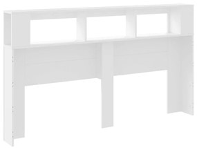 Cabeceira de Cama Giancarlo com Luzes LED - 180cm - Branco - Design Mo