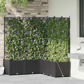 Jardineiras de Jardim 1 pc Preto 120 x 120 x 142 cm Plástico
