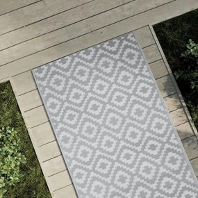 Tapete de exterior 80x250 cm ARAKIL PP cinzento