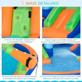 Parque Aquático / Castelo Insuflável para Crianças de 3-8 Anos com Esc