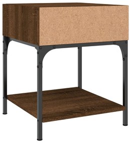 Mesas cabeceira 2pcs 40x41x50cm deriv.madeira carvalho castanho