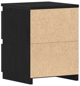 Camas de cabeceira vidaXL com gavetas 2 pcs Carvalho Preto 30x30x40 cm