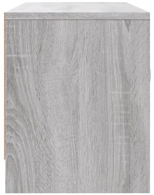 Móvel de TV 102x30x37,5 cm derivados de madeira cinzento sonoma