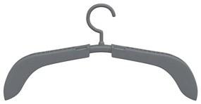 Cabides extensíveis 10 pcs cinzento