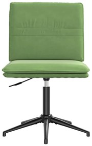 Cadeira de jantar veludo verde-claro