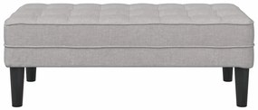 Banco vidaXL Cinza Nuvem 113x57x39 cm Tecido