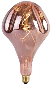 Lâmpada LED regulável E27 A165 rosa 6W 80lm 1800K