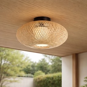 Plafon de teto Japandi Bambu 42cm IP44 - Moana