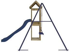 Conjunto de brincar para exterior madeira de pinho impregnada