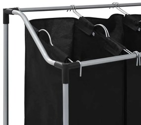 4 x cesto saco para roupa preto