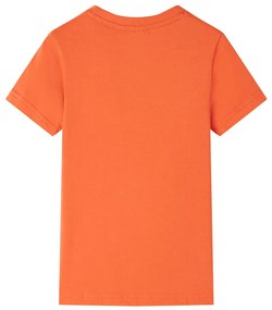 T-shirt de criança laranja-brilhante 92