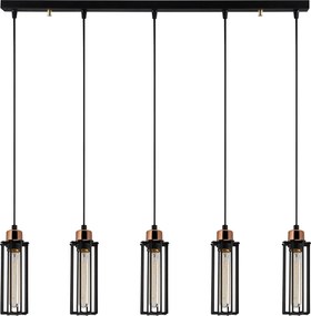 Candeeiro de Teto Likya – Preto – 80 cm de Diâmetro x 112 cm de Altura