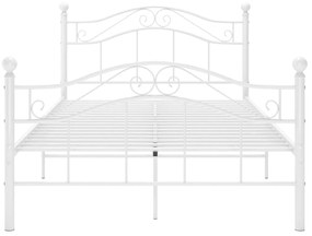 Estrutura de cama 120x200 cm metal branco