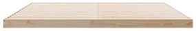 Estrutura de Cama de Chão vidaXL Branca 180x210 cm Madeira Sólida de P