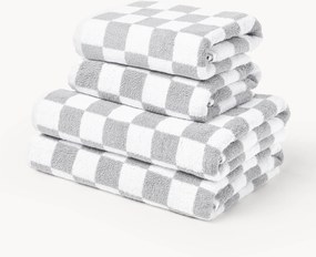 Westwing Crosby Studios, Conjunto de toalhas de algodão Damier, vários tamanhos