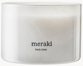 Vela perfumada de três pavios Fresh Linen (jasmim & rosa)