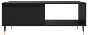 Mesa de centro 90x60x35 cm derivados de madeira preto