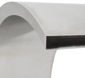 Fonte de piscina com luzes LED 22x60x70 cm aço inoxidável 304