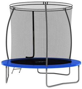 Conjunto de trampolim redondo 244x55 cm 100 kg