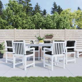 vidaXL Almofadões lombares p/ cadeiras de jardim 6pcs tecido antracite