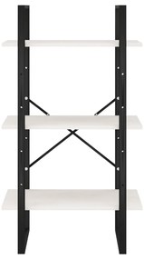 Estante 60x30x105 cm madeira de pinho maciça branco