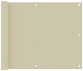 Tela de varanda 75x300 cm tecido Oxford creme