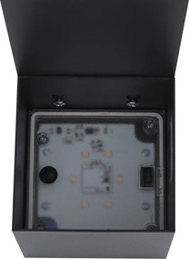 Candeeiro de exterior preto 65cm incl. LED IP64 com luz regulável e solar - Charlene