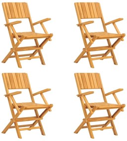 5 pcs conjunto de jantar p/ jardim madeira de teca maciça