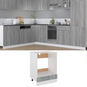 vidaXL Armário p/ forno Lyon deriv. madeira cinzento sonoma