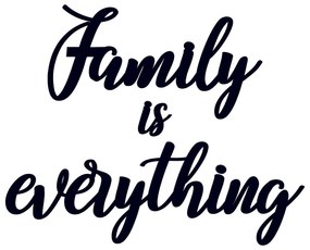 Acessório Decorativo de Parede Family Is Everything – Preto – 46 x 25