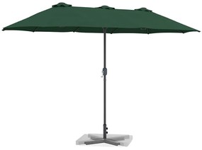 Guarda-sol de Jardim Verde 380 x 196 x 235 cm