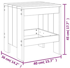 17 pcs conjunto de jantar para jardim madeira de douglas maciça