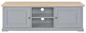 Móvel de TV 120x30x40 cm madeira cinzento