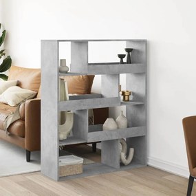 vidaXL Divisória 100x33x125,5 cm derivados de madeira cinzento cimento