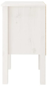 Mesas de cabeceira 2 pcs 40x35x61,5 cm pinho maciço branco