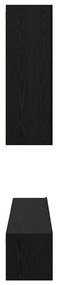 Conjunto de móvel de TV 6 pcs Carvalho preto 30.5 x 30 x 90 cm