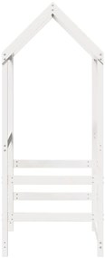 Telhado de cama infantil 108x70x176,5 cm pinho maciço branco