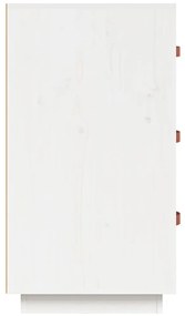 Aparador 80x40x75 cm madeira de pinho maciça branco