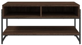 Mesa de centro 90x50x45 cm derivados madeira carvalho castanho