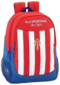 Mochila Escolar Real Sporting de Gijón Branco Vermelho