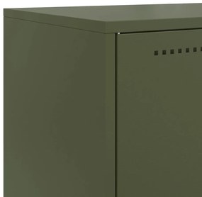 Aparador 68,5x38,5x123,5 cm aço verde azeitona