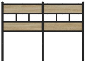 Cabeceira de cama 120cm derivados madeira/ferro carvalho sonoma
