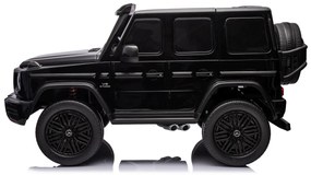 Carro elétrico para Crianças 24V, 4x200W 2 Lugares Mercedes Benz G63 AMG XXL MP4 Rodas de espuma EVA, Assento Couro Preto